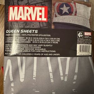 Marvel queen bed sheets